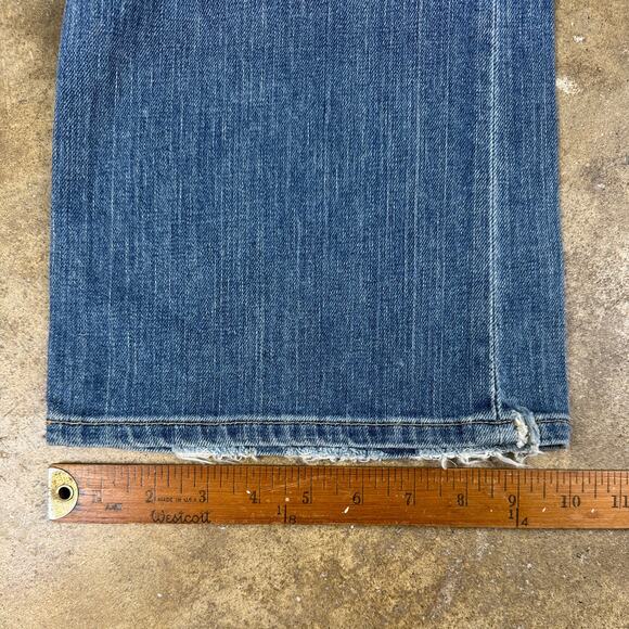BKE Easy Street Stretch Bootcut Jeans Mens 34x33.5 Blue Faded Distressed Denim‎ - Picture 12 of 16